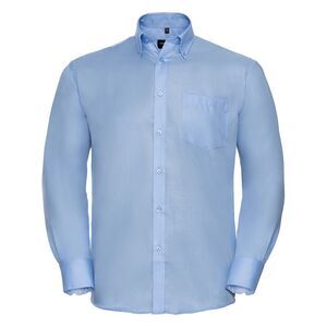 Russell Collection Mens Ultimate Non-Iron Long-Sleeved Formal Shirt / Bright Sky